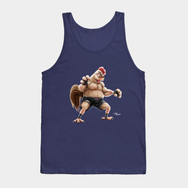 KFC Fighter Tank Top by Rony Azurdia